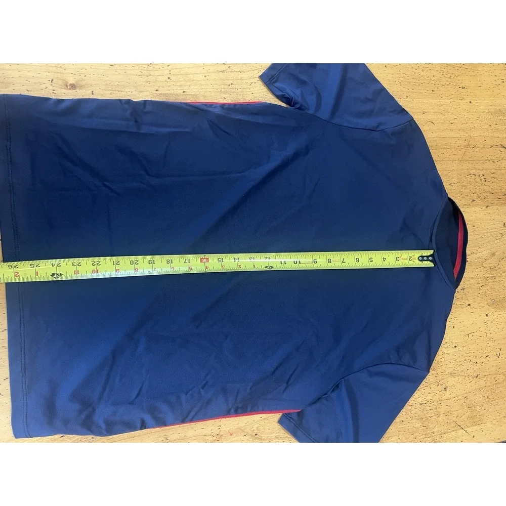 Uomosport Tennis Polo Shirt Medium Pat Cash Limited Short Sleeve Blue Performanc